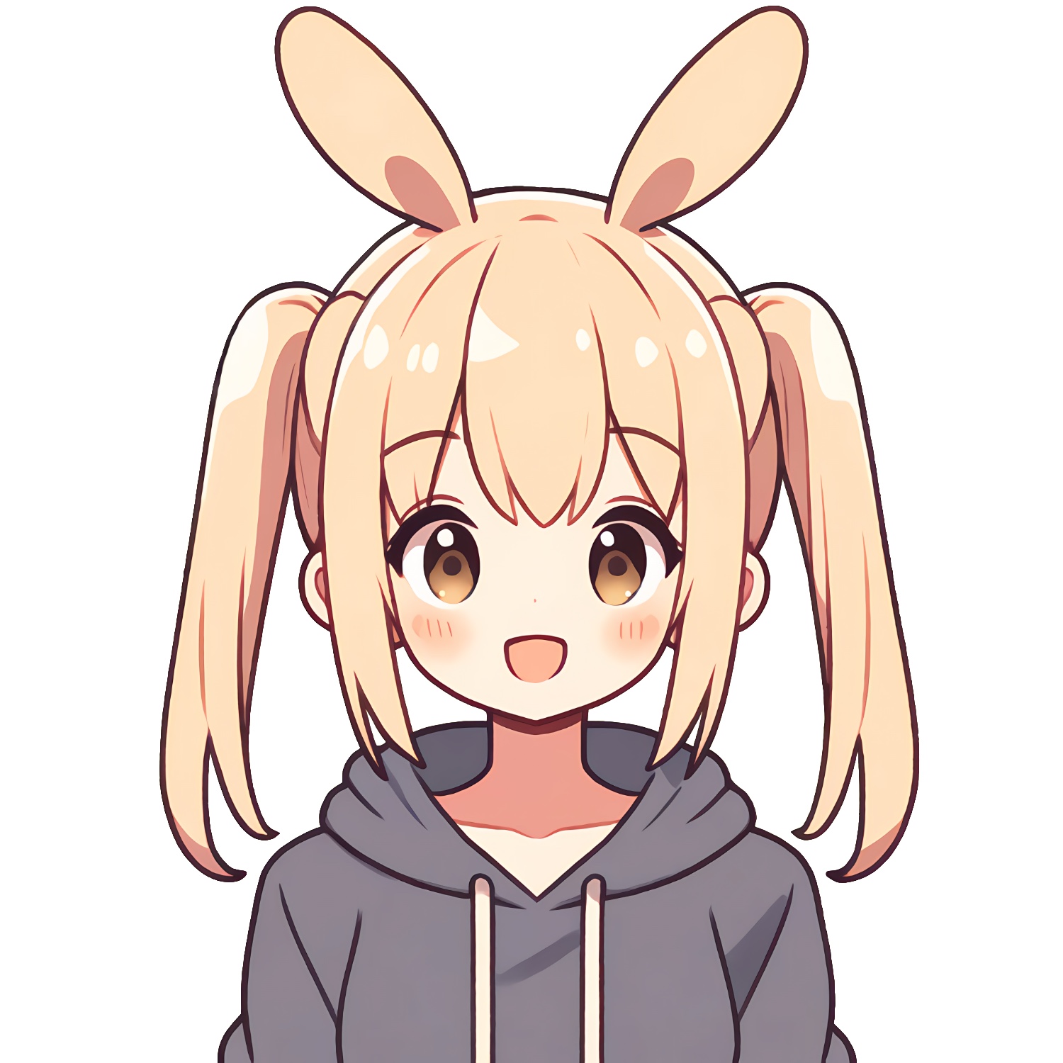 13.ふにゅっとウサギ
